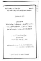 Khảo sát đặc điểm lâm sàng cận lâm sàng của chấn thương tầng giữa mặt tại bệnh viện nhân dân gia định