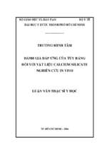 đánh giá đáp ứng của tủy răng đối với vật liệu calcium silicate nghiên cứu in vivo