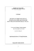 ảnh hưởng của phương pháp giảng dạy đến động lực học tiếng anh của sinh viên năm thứ nhất   khối ngành kinh tế đại học văn lang 