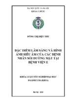 đặc điểm lâm sàng và hình ảnh siêu âm của các bệnh nhân sỏi đường mật tại bệnh viện e001