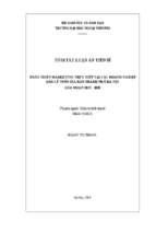 Phát triển marketing trực tiếp tại các doanh nghiệp bán lẻ trên địa bàn thành phố hà nội giai đoạn 2015   2030 tt