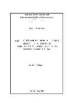 Các yếu tố ảnh hưởng đến kết quả học tập của sinh viên (nghiên cứu trường hợp tại trường đại học phạm văn đồng). 