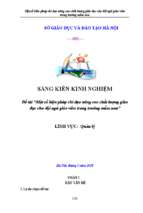 Skkn một số biện pháp chỉ đạo nâng cao chất lượng giáo dục cho đội ngũ giáo viên trong trường mầm non.