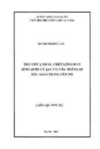 Tiêu chí đánh giá chất lượng hoạt động quản lý đào tạo của trường đại học giao thông vận tải  