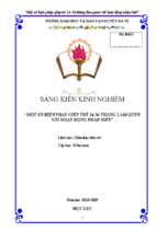 Skkn một số biện pháp cho trẻ 24 36 tháng làm quen với hoạt động nhận biết.