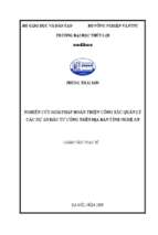 Nghiên cứu giải pháp hoàn thiện công tác quản lý các dự án đầu tư công trên địa bàn tỉnh nghệ an 