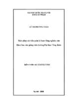 Biện pháp cải tiến quản lý hoạt động nghiên cứu khoa học của giảng viên trường đại học công đoàn