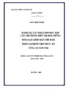 đánh giá tác dụng phương pháp cấy chỉ trong điều trị hội chứng rối loạn lipid máu thể đàm thấp tại bệnh viện yhct  bộ công an năm 2016