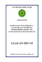 Nghiên cứu một số đặc điểm bệnh lý của dịch tiêu chảy cấp trên lợn (porcine epidemic diarrhea – ped) tại tỉnh thanh hóa và giải pháp phòng trị (1)