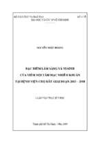 đặc điểm lâm sàng và vi sinh của viêm nội tâm mạc nhiễm khuẩn tại bệnh viện chợ rẫy giai đoạn 2015 – 2018