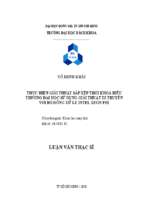 Thực hiện giải thuật sắp xếp thời khóa biểu trường đại học sử dụng giải thuật di truyền với bộ đồng xử lý intel xeon phi