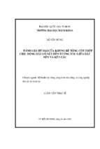 đánh giá hư hại của khung bê tông cốt thép chịu động đất có xét đến tương tác giữa đất nền và kết cấu 