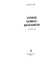 Cơ sở hóa học quá trình xử lý nước cấp và nước thải 