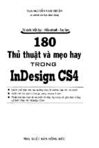 180 thủ thuật và mẹo hay trong indesign cs4  nguyễn nam thuận