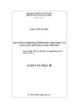 Xây dựng webatlas tỉnh đồng tháp phục vụ giảng dạy môn địa lý địa phương