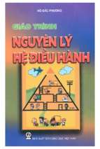 Giáo trình nguyên lý hệ điều hành  hồ đắc phương