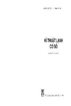 Kỹ thuật lạnh cơ sở  nguyễn đức lợi