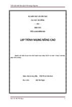 Tiểu luận môn lập trình mạng nâng cao nghiên cứu thật kỹ quá trình định tuyến trong mạng tcp ip và chọn 1 trong 2 phương pháp tỉnh và động