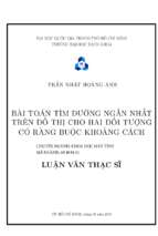 Bài toán tìm đường ngắn nhất trên đồ thị cho hai đối tượng có ràng buộc khoảng cách