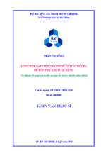 Tổng hợp vật liệu graphene oxit aerogel để hấp phụ kim loại nặng