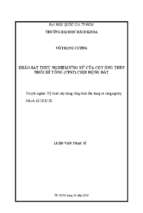 Khảo sát thực nghiệm ứng xử của cột ống thép nhồi bê tông (cfst) chịu động đất 