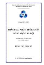Hân loại nhóm tuổi người dùng mạng xã hội 