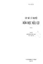 Cơ sở lý thuyết hóa học hữu cơ 