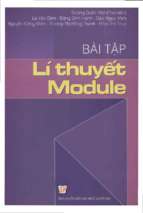Bài tập lý thuyết module  dương quốc việt (chủ biên) và những tác giả khác