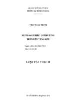 Neuromorphic computing trên nền tảng cpu 
