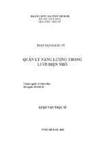 Quản lý năng lượng trong lưới điện nhỏ