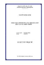 Khảo sát ảnh hưởng của xeri (iv) oxit đến cao su thiên nhiên 