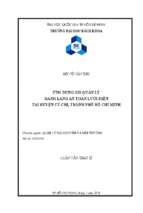 ứng dụng gis quản lý hành lang an toàn lưới điện tại huyện củ chi, thành phố hồ chí minh
