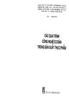 Các quá trình công nghệ cơ bản trong sản xuất thực phẩm  lê bạch tuyết.
