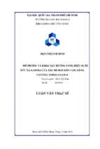 Mô phỏng và khảo sát đường cong hiệu suất bức xạ gamma của đầu dò bán dẫn cdte bằng chương trình geant4 