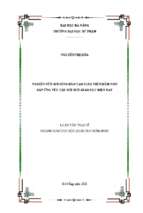 Nghiên cứu mô hình đào tạo giáo viên mần non đáp ứng yêu cầu đổi mới giáo dục hiện nay.