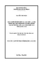 Phát triển kĩ năng hợp tác cho trẻ 5 – 6 tuổi thông qua trò chơi đóng vai theo chủ đề tại các trường mẫu giáo thị xã điện bàn tỉnh quảng nam