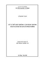 Xử lý dữ liệu không cân bằng trong bài toán dự đoán lỗi phần mềm.