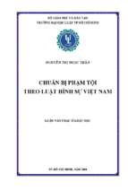 Chuẩn bị phạm tội theo luật hình sự việt nam