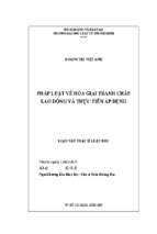 Pháp luật về hòa giải tranh chấp lao động và thực tiễn áp dụng