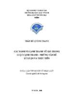 Các hành vi cạnh tranh về giá trong luật cạnh tranh   những vấn đề lý luận và thực tiễn