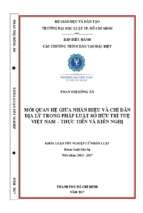 Mối quan hệ giữa nhãn hiệu và chỉ dẫn địa lý trong pháp luật sở hữu trí tuệ việt nam   thực tiễn và kiến nghị