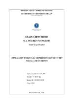 Using latin words and expressions efectively in legal documents