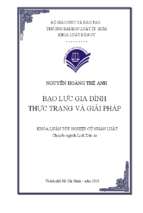 Bạo lực gia đình   thực trạng và giải pháp