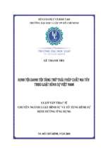 định tội danh tội tàng trữ trái phép chất ma túy theo luật hình sự việt nam