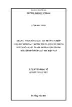 Quản lý hoạt động giáo dục hướng nghiệp cho học sinh các trường trung học phổ thông huyện hòa vang thành phố đà nẵng trong bối cảnh đổi mới giáo dục hiện nay.