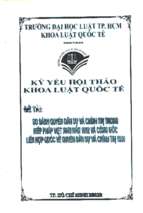 So sánh quyền dân sự và chính trị trong hiến pháp việt nam năm 1992 và công ước liên hợp quốc về quyền dân sự và chính trị 1966