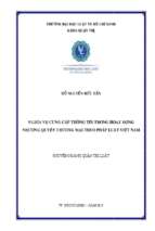 Nghĩa vụ cung cấp thông tin trong hoạt động nhượng quyền thương mại theo pháp luật việt nam