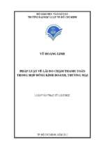 Pháp luật về lãi do chậm thanh toán trong hợp đồng kinh doanh, thương mại