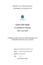 In depth analyses of systactic structures serving as hindrances to effective legal reading