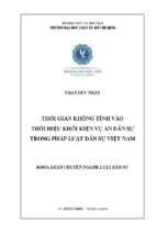 Thời gian không tính vào thời hiệu khởi kiện vụ án dân sự trong pháp luật dân sự việt nam